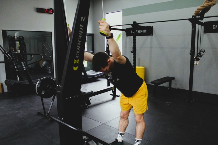 Ski erg workout at CrossFit Angkor, Siem Reap's CrossFit & Hyrox gym